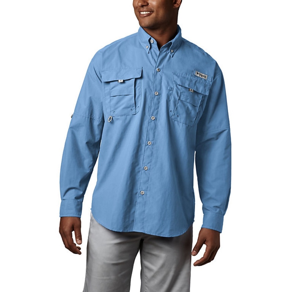 Light blue Columbia sportswear long sleeve